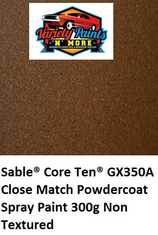Sable Core Ten GX350A Close Match Powdercoat Spray Paint 300g Non Textured
