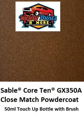 Sable Core Ten GX350A Close Match Powdercoat 50ML Touch Up Bottle Non Textured
