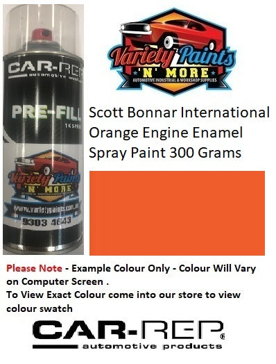 Scott Bonnar International Orange Engine Enamel Spray Paint 300 Grams