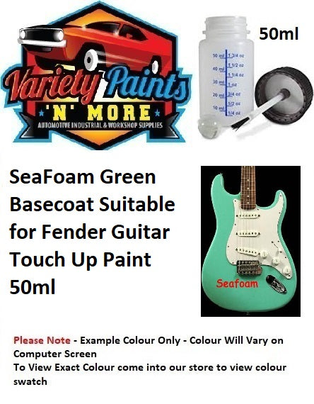 SeaFoam Green Basecoat Suitable for Fender Guitar Touch Up Paint 50ml