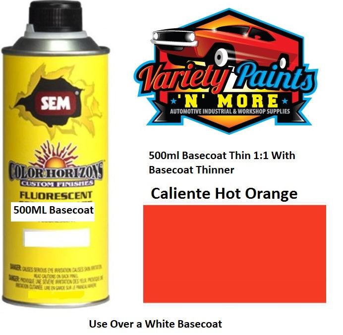 SEM Color Horizons Caliente (Hot Orange) 500ml BASECOAT