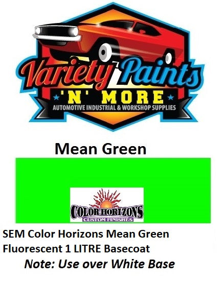SEM Color Horizons Mean Green Fluorescent 1 LITRE Basecoat