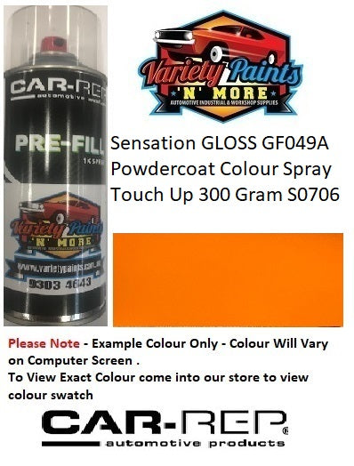 Ultriva™  Sensation Gloss Powdercoat Match GF049A/YF049A Spray Paint 300 Gram S0706