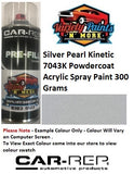 Silver Pearl Kinetic 7043K Powdercoat Acrylic Spray Paint 300 Grams