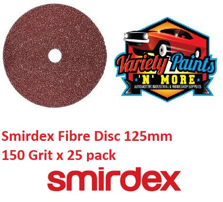 Smirdex Fibre Disc 125mm 150 Grit x 25 pack