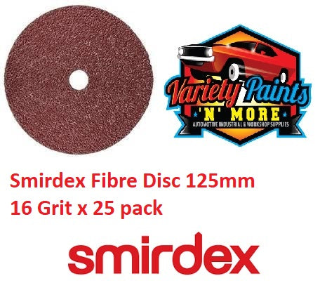 Smirdex Fibre Disc 125mm 16 Grit x 25 pack