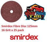 Smirdex Fibre Disc 125mm 16 Grit x 25 pack 