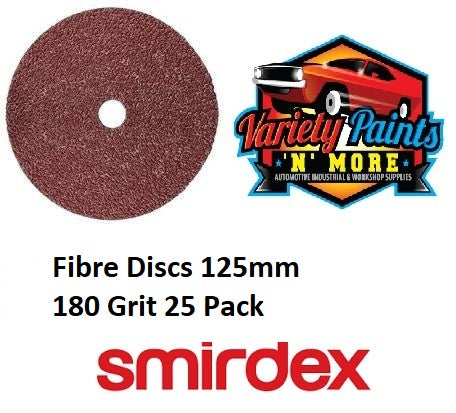 Smirdex Fibre Disc 125mm 180 Grit x 25 pack