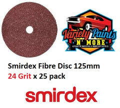 Smirdex Fibre Disc 125mm 24 Grit x 25 pack