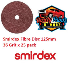 Smirdex Fibre Disc 125mm 36 Grit x 25 pack