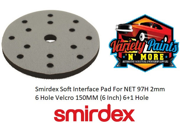 Smirdex Soft Interface Pad For NET 97H 2mm 6 Hole Velcro 150MM (6 Inch) 6+1 Hole