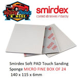 Smirdex Soft PAD Touch Sanding Sponge MICRO FINE BOX OF 24 140 x 115 x 6mm