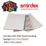 Smirdex Soft PAD Touch Sanding Sponge VERY FINE SINGLE 140 x 115 x 6mm