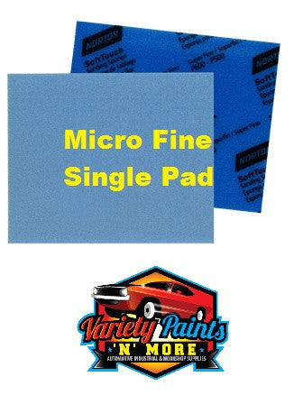 Norton Soft PAD Touch Sanding Sponge Micro Fine 1000-1200 Single