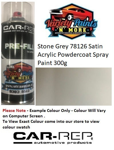Stone Grey 78126 Satin Acrylic Powdercoat Spray Paint 300g