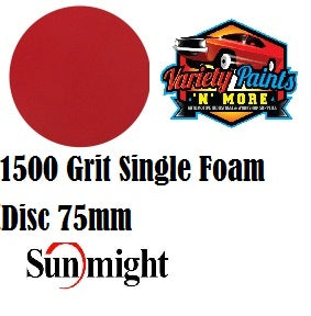Sunfoam Foam Velcro Disc 1500grit x 75mm SINGLE