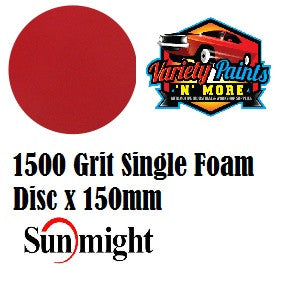Sunfoam Foam Velcro Disc SINGLE 1500 Grit X 150mm