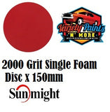 Sunfoam Foam Velcro Disc SINGLE 2000g x 150mm 6"