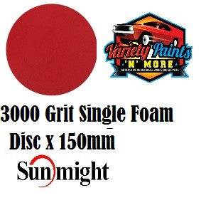 Sunfoam Foam Velcro Disc SINGLE 3000g x 150mm
