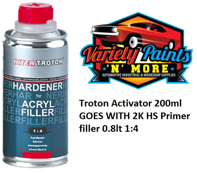 Troton Activator 200ml GOES WITH 2K HS Primer filler 0.8lt