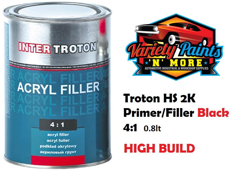 Troton Black HS 2K High Build Primer/Filler 4:1 0.8lt