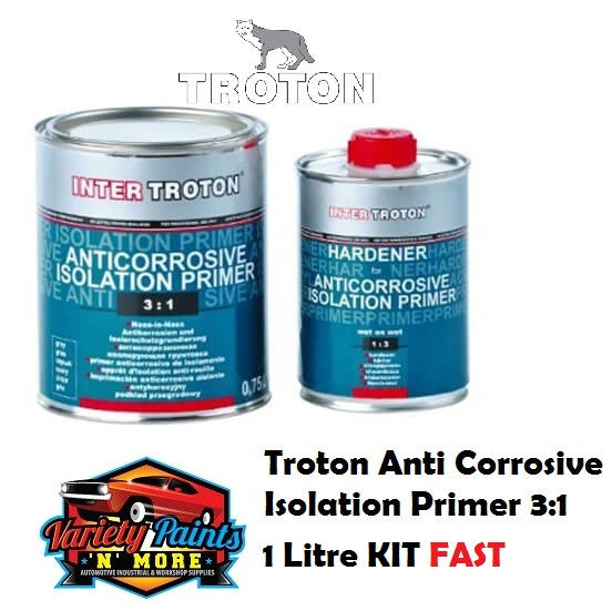 Troton Anti Corrosive Isolation Primer 3:1 Fast 1 Litre KIT