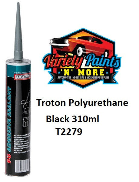 MASTER Troton PU Polyurethane BLACK Adhesive Sealant Cartridge Seam Sealer  310ML Cartridge