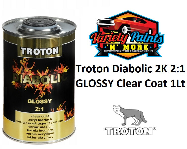 Troton Diabolic 2K 2:1 GLOSSY Clear Coat 1Lt