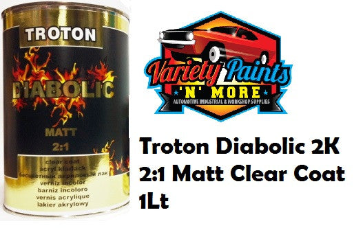 Troton Diabolic 2K 2:1 Matt Clear Coat 1Lt