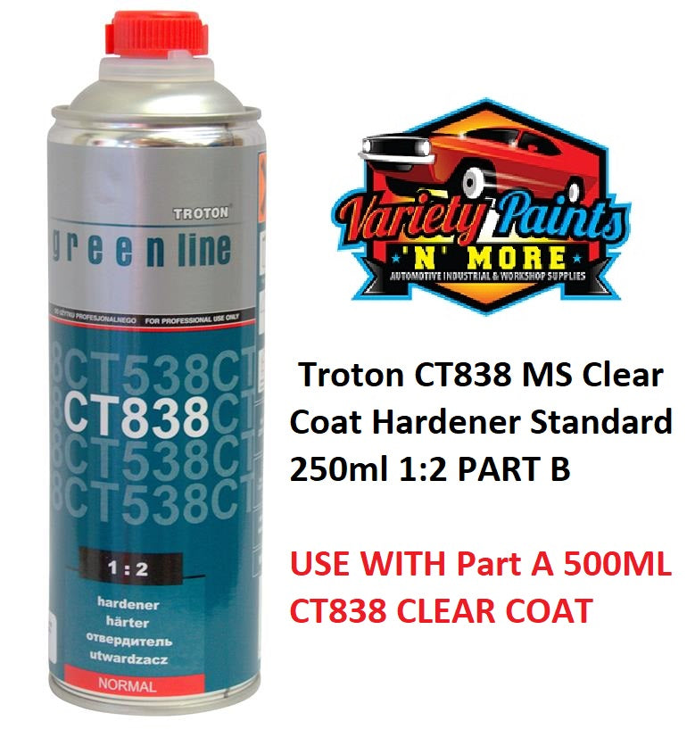 Troton CT838 MS Clear Coat Hardener Standard 250ml 1:2 PART B