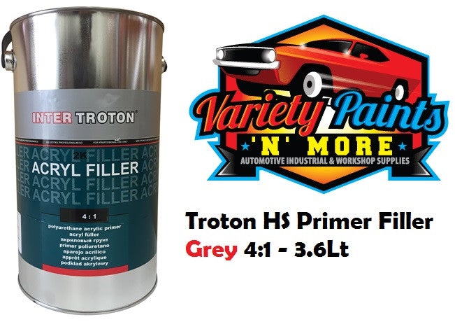 Troton HS Primer Filler Grey 4:1 - 2  LITRES