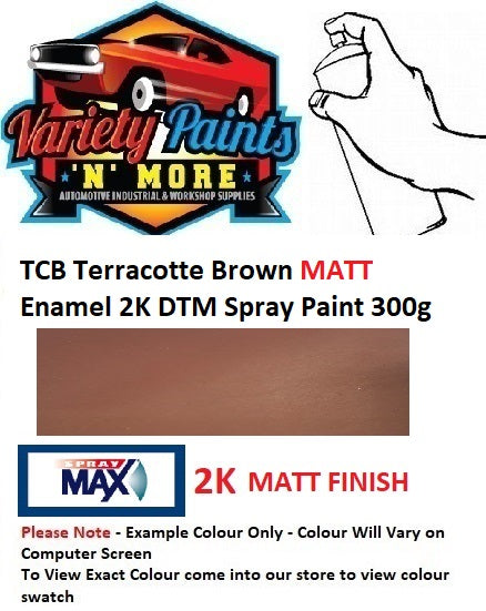 TCB Terracotte Brown MATT Enamel 2K DTM Spray Paint 300g