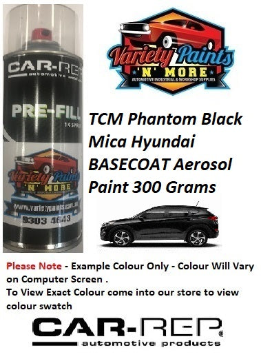 TCM Phantom Black Mica Hyundai BASECOAT Aerosol Paint 300 Grams 