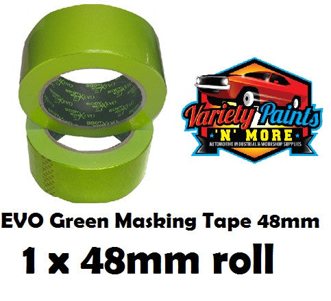48mm SINGLE BodyworX Evo Green Masking Tape 