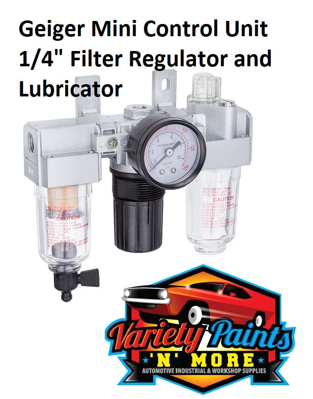 Geiger Mini Control Unit 1/4" Filter Regulator and Lubricator