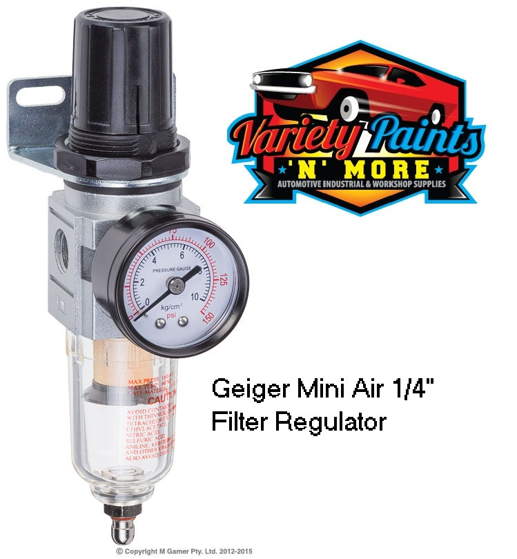 Geiger Mini Air 1/4" Filter Regulator Mini