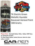 TK Electric Green Metallic Hyundai Basecoat Aerosol Paint 300 Grams
