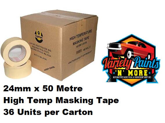 Loy Tape 24mm Box of 36  High Temperature Masking Tape