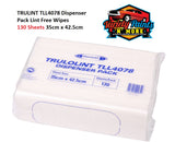 TRULINT TLL4078 Dispenser Pack Lint Free Wipes 130 Sheets 35cm x 42.5cm