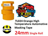 Loy Tape Orange 24mm Single High Temperature Masking Tape Single
