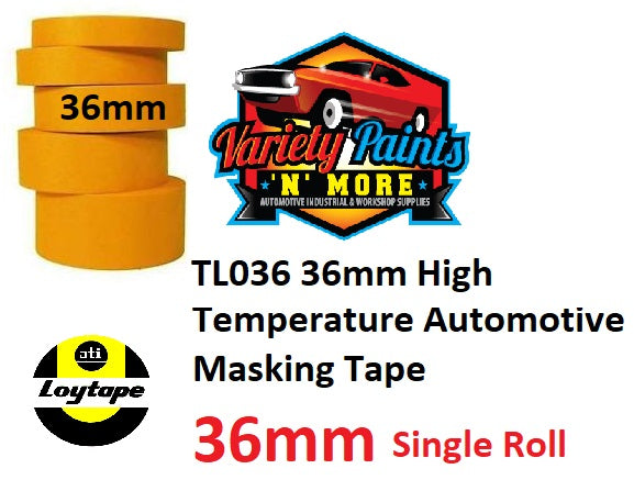 Loy Tape Orange 36mm Single High Temperature Masking Tape Single