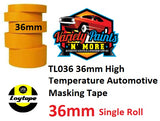 Loy Tape Orange 36mm Single High Temperature Masking Tape Single