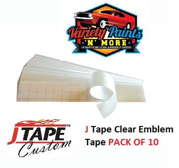 JTape Clear Logo Tape 10 Pack