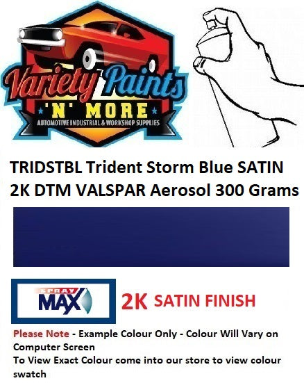 TRIDSTBL Trident Storm Blue SATIN 2K DTM VALSPAR Aerosol 300 Grams 