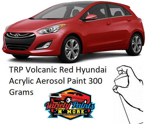 TRP Volcanic /Tropic Red Hyundai Acrylic Aerosol Paint 300 Grams