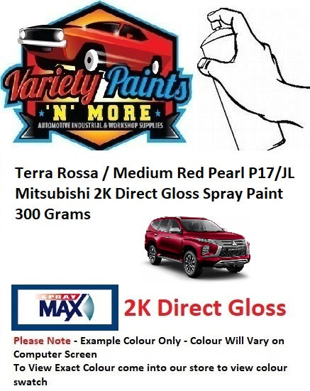Terra Rossa / Medium Red Pearl P17/JL Mitsubishi 2K Direct Gloss Spray Paint 300 Grams