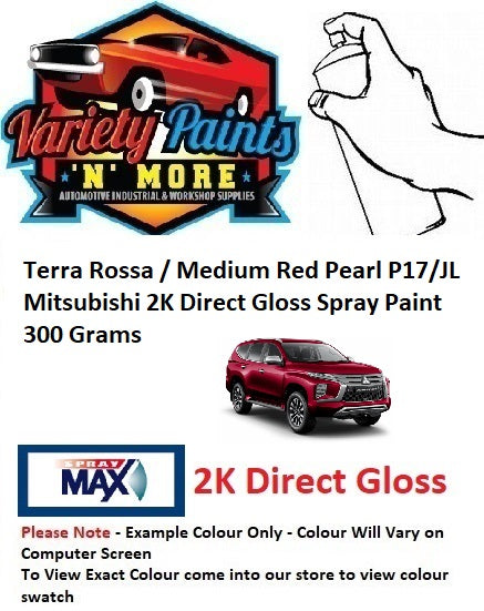 Terra Rossa / Medium Red Pearl P17/JL Mitsubishi 2K Direct Gloss Spray Paint 300 Grams