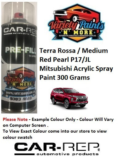 P17/JL Terra Rossa / Medium Red Pearl  Mitsubishi Acrylic Spray Paint 300 Grams