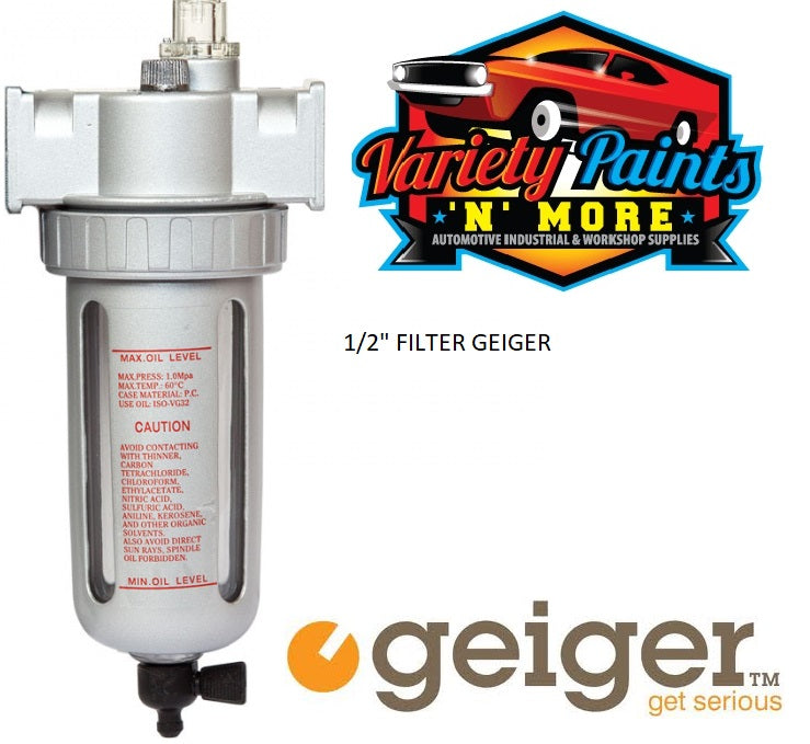 Geiger Filter Regulator 1/2" FILTER