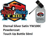 Eternal Silver Satin YW100C Powdercoat Touch Up Bottle 50ml